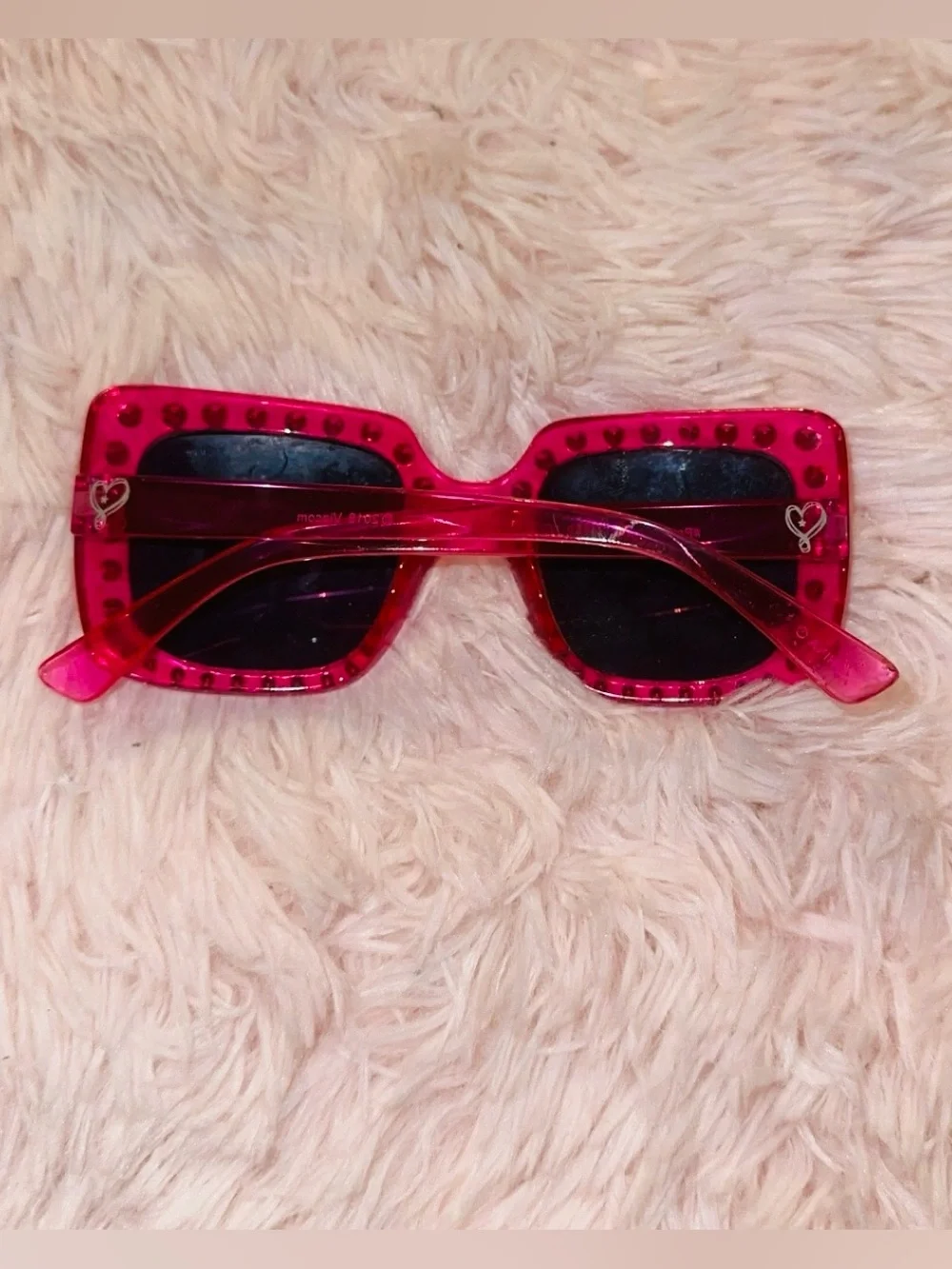 Girls Pink Jojo Siwa Rhinestone Sunglasses